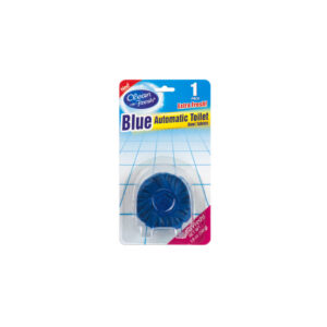 Blue automatic toilet bowl tablets