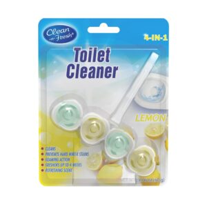 Automatic toilet bowl cleaner rim block
